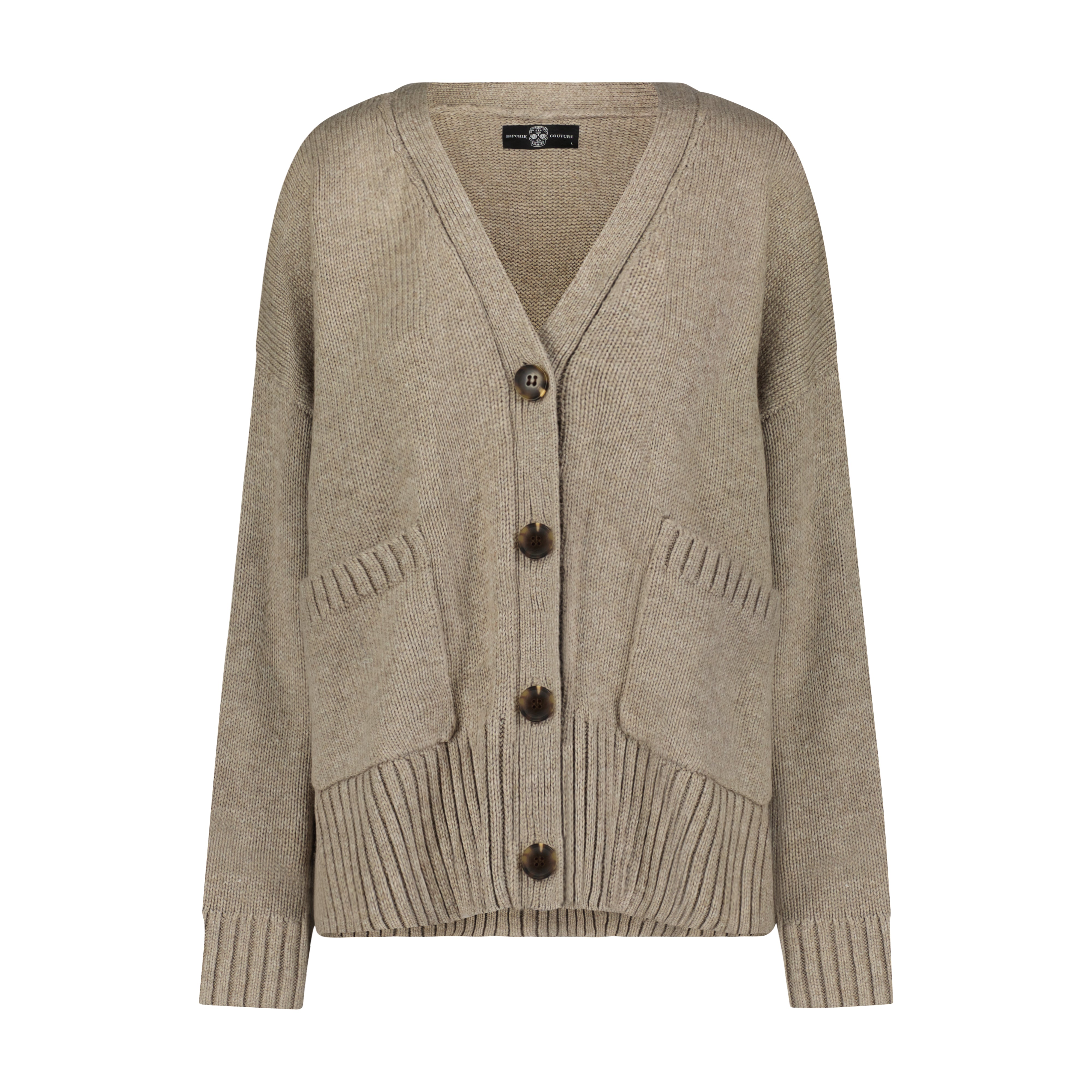 即日発送　新品タグ付　Flow High Neck Cardigan 白 Chunky Love Drip Cardigan – Hipchik
