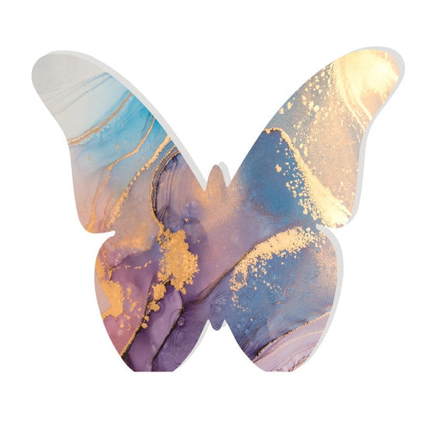 Butterfly Acrylic Object Shelf Decor Multi Rainbow in Pastel Tunnel