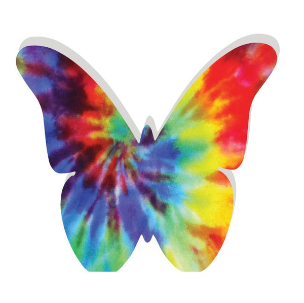 Butterfly Acrylic Object Shelf Decor Multi Rainbow in Rainbow Tiedye