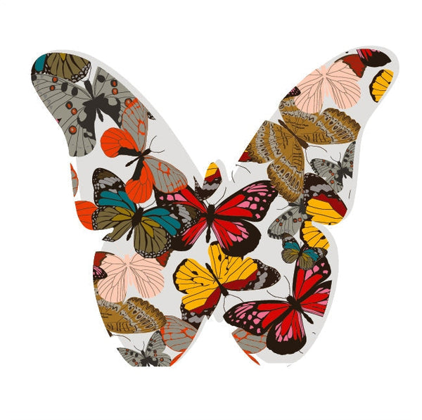Butterfly Acrylic Object Shelf Decor Butterflies in Red Butterflies
