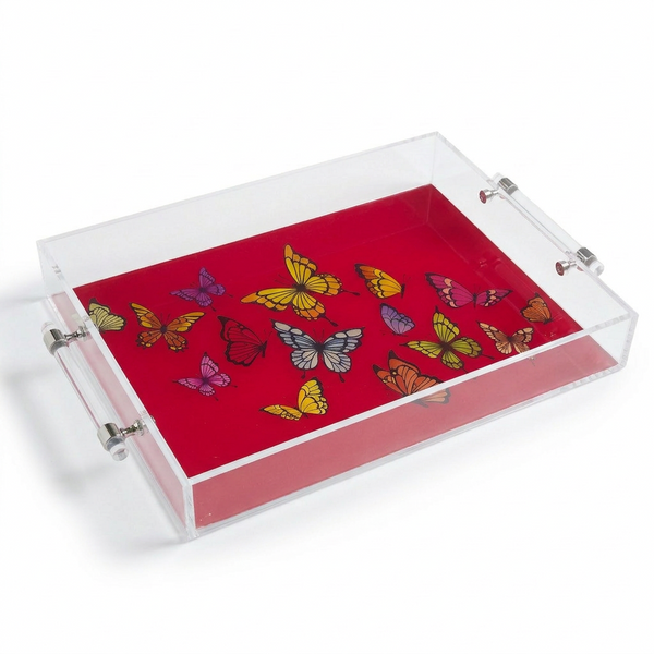 Bright Butterflies New with Metal Handles