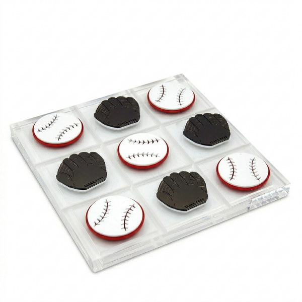 Acrylic Tic Tac Toe Baseball