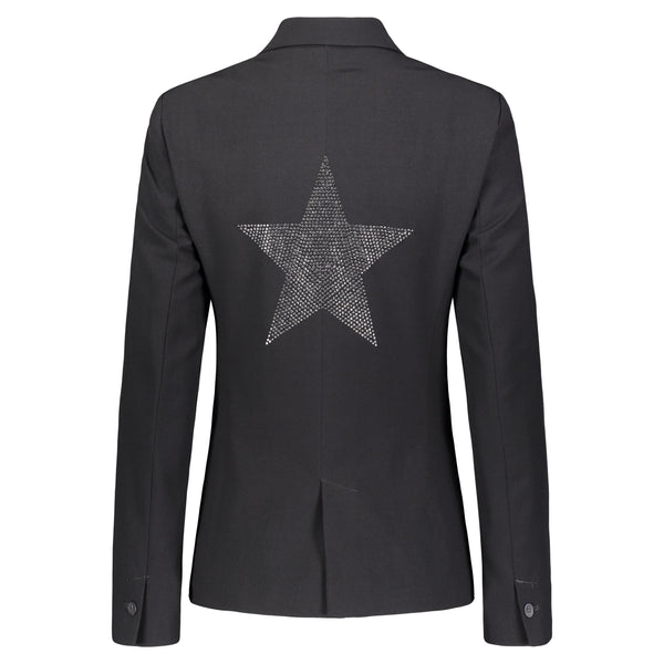 Hipchik Star Studded Black Blazer - Hipchik