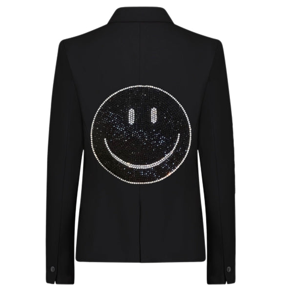 Crystals Black Smile Blazer - Black SAMPLE SALE
