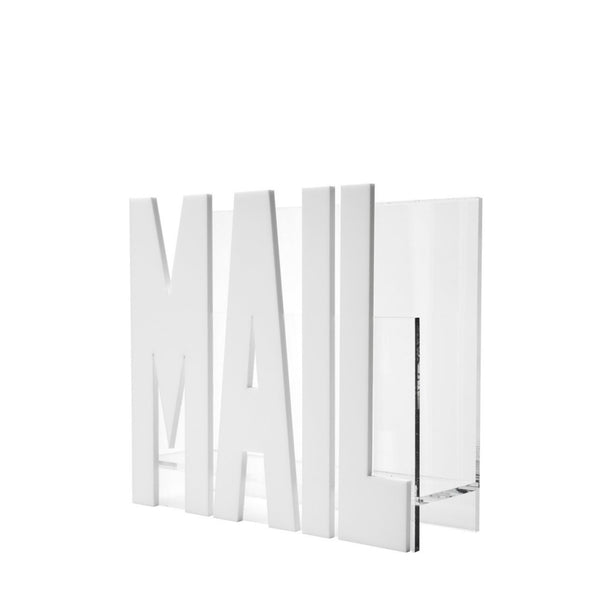 White Acrylic Mail Holder