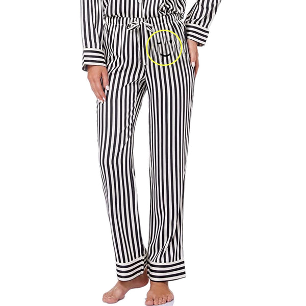 Not a Morning Person Pajama Set Black White L/